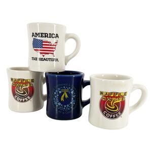 Waffle House coffee mugs set of four